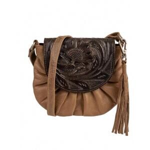 NEW STS RANCHWEAR boho cowgirl medicine bag in brown